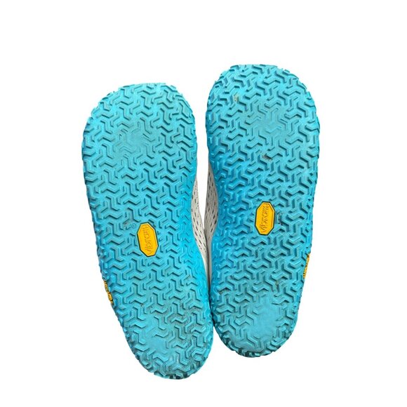 Merrell Vaport Glove 6 Womans tan blue vibram Trail running sneakers Sz 9 - Picture 5 of 16